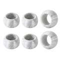 Marble Napkin Rings Set of 6 Decorative Modern Napkin Rings Holder for Kitchen Dining Table Countertops Cute Home Kitchen Decor Rings Uniquely Displays (White&Grey)