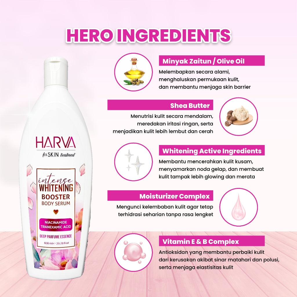 HARVA Intense Whitening & Hydration Booster Body Serum 600ml