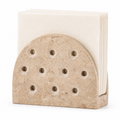 Handmade Travertine Napkin Holder