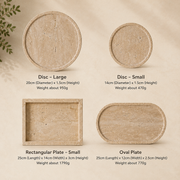 Travertine Dining & Display Tray Collection